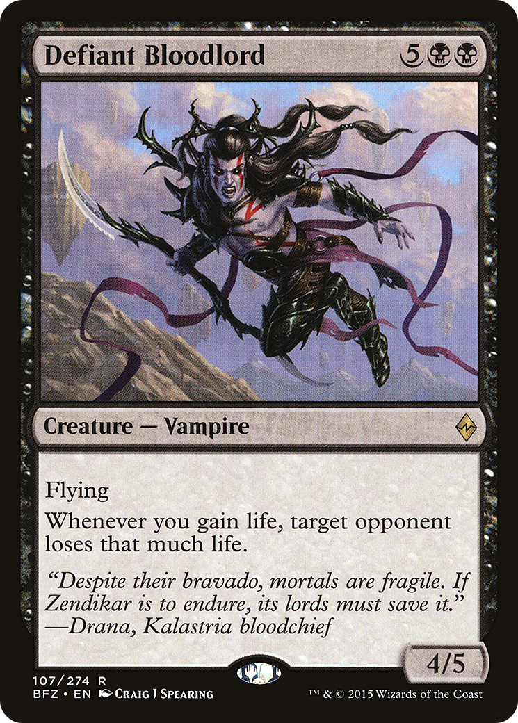 {R} Defiant Bloodlord [Battle for Zendikar][BFZ 107]