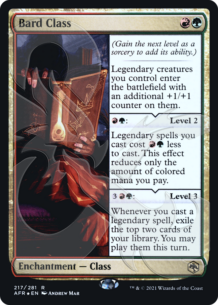 {R} Bard Class (Ampersand Promo) [Dungeons & Dragons: Adventures in the Forgotten Realms Promos][AMP AFR 217]