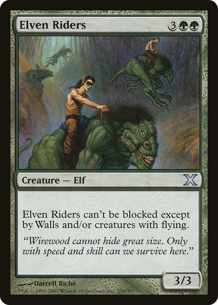 {C} Elven Riders [Tenth Edition][10E 259]
