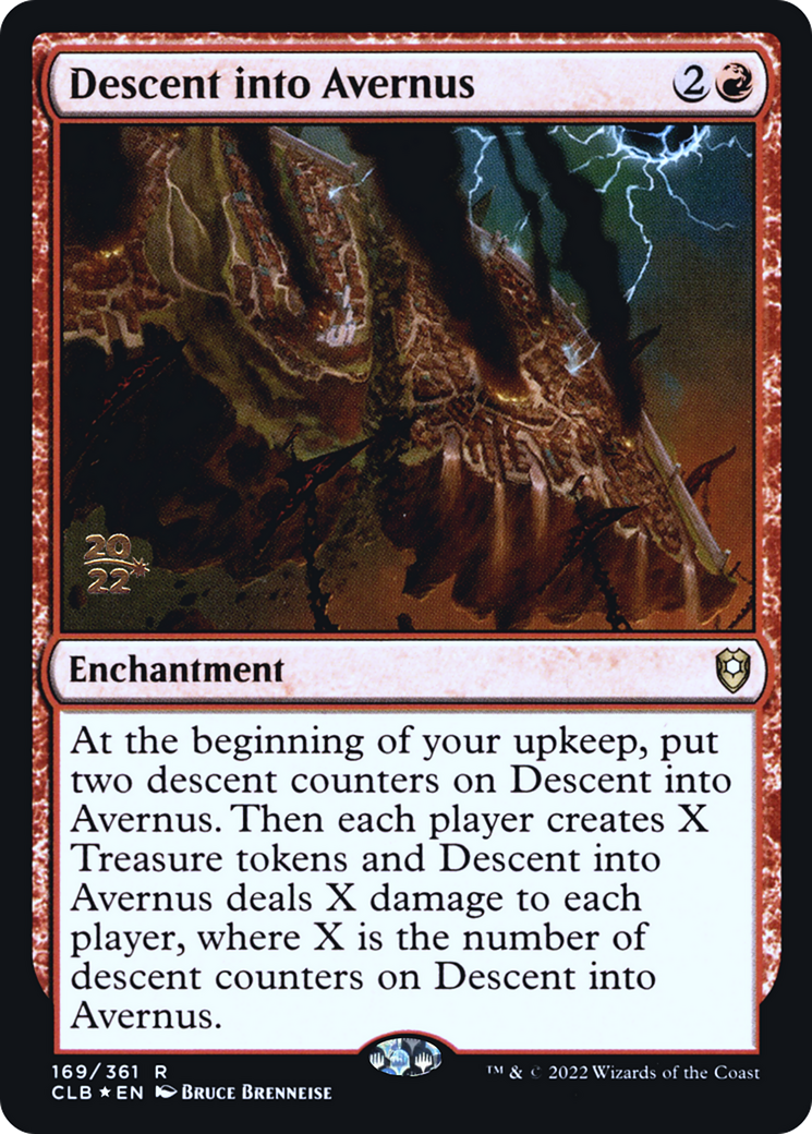 {R} Descent into Avernus [Commander Legends: Battle for Baldur's Gate Prerelease Promos][PR CLB 169]