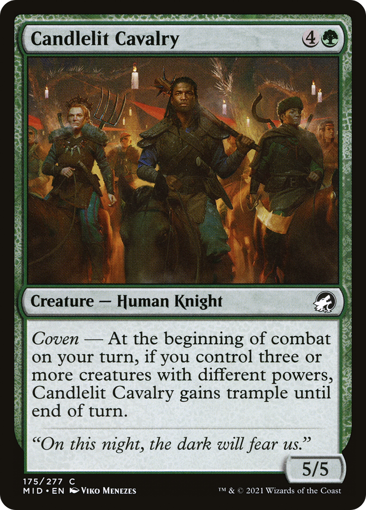 {C} Candlelit Cavalry [Innistrad: Midnight Hunt][MID 175]