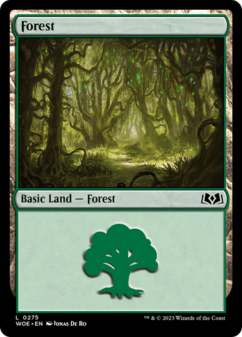 {B} Forest (0275) [Wilds of Eldraine][WOE 275]