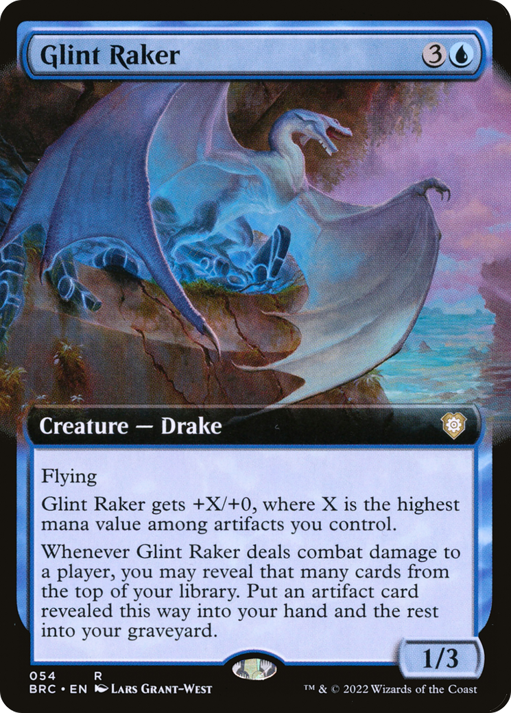 {R} Glint Raker (Extended Art) [The Brothers' War Commander][BRC 054]