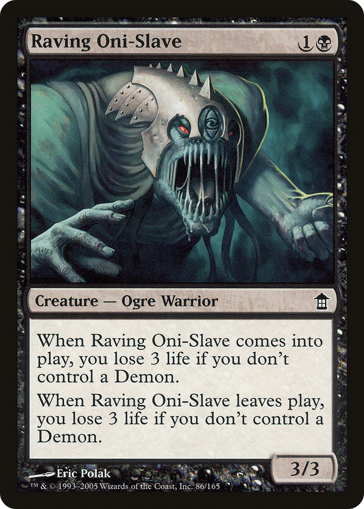 {C} Raving Oni-Slave [Saviors of Kamigawa][SOK 086]