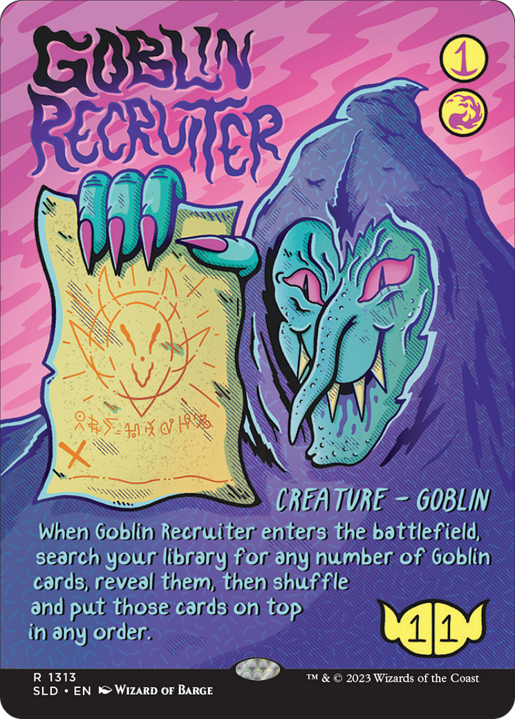 {R} Goblin Recruiter (Rainbow Foil) [Secret Lair Drop Series][RBF SLD 1313]