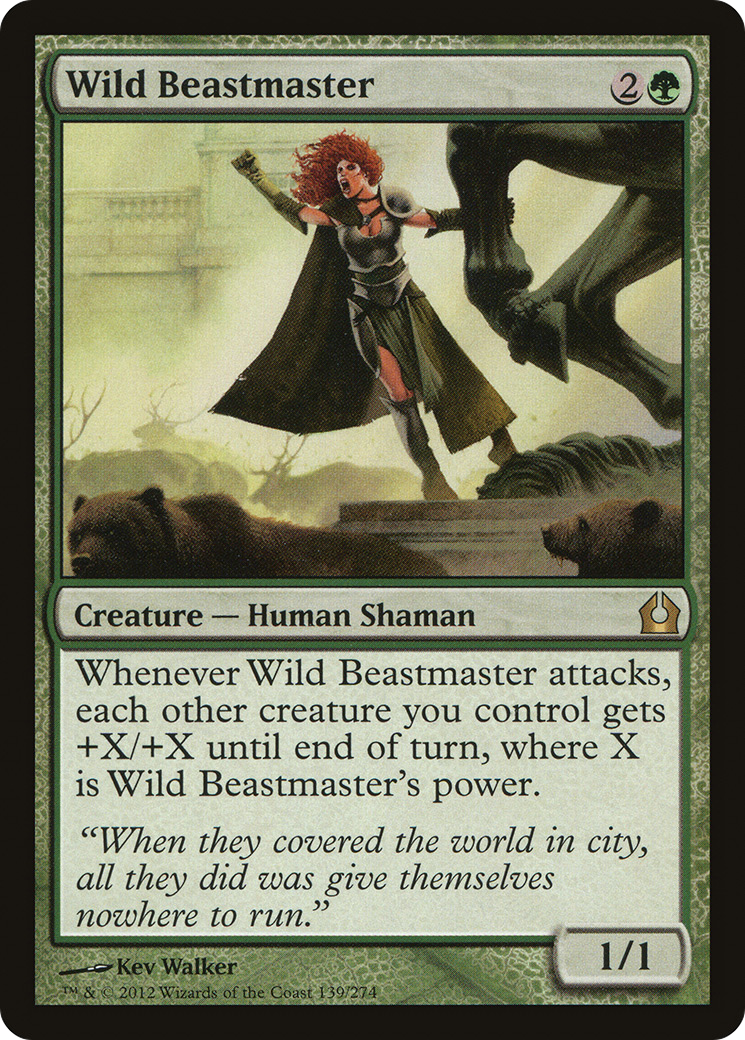 {R} Wild Beastmaster [Return to Ravnica][RTR 139]