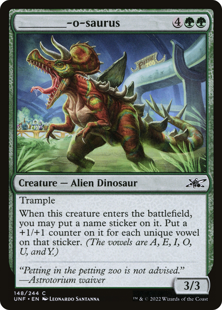 {C} _____-o-saurus [Unfinity][UNF 148]