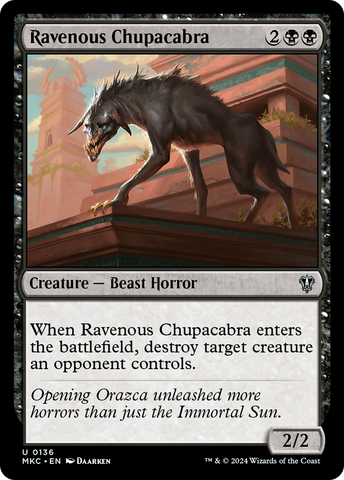 {C} Ravenous Chupacabra [Murders at Karlov Manor Commander][MKC 136]