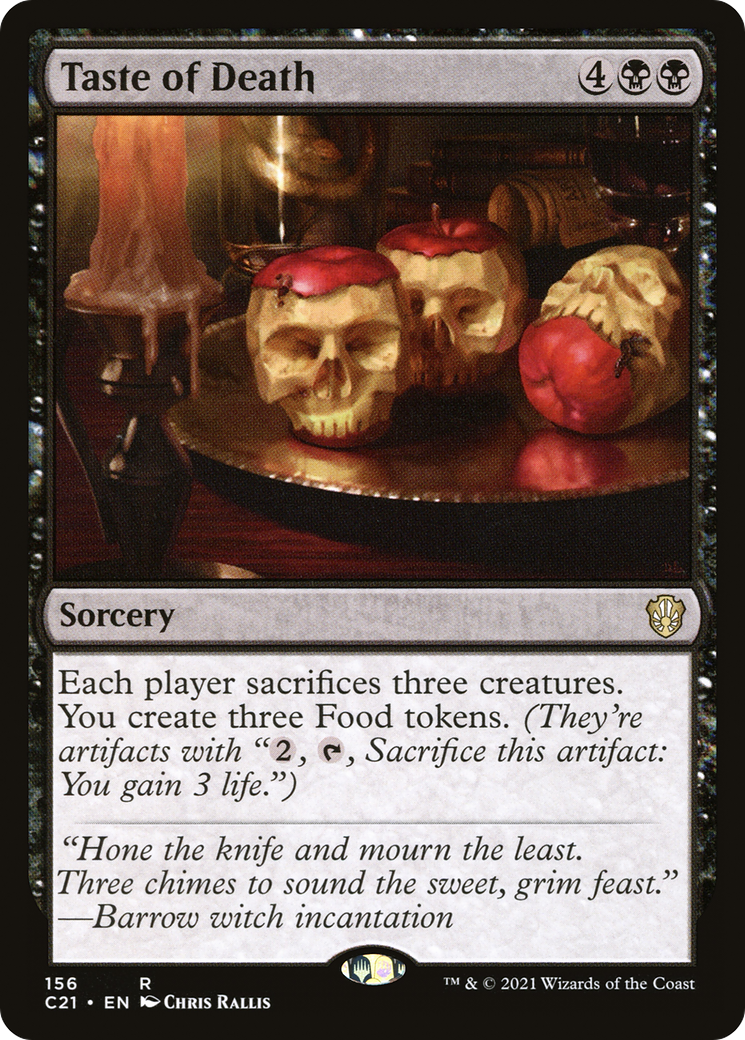 {R} Taste of Death [Commander 2021][C21 156]
