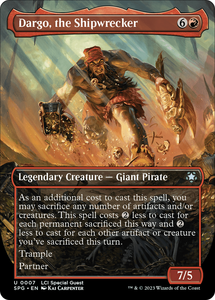 {C} Dargo, the Shipwrecker (Borderless) [The Lost Caverns of Ixalan Special Guests][SPG 007]