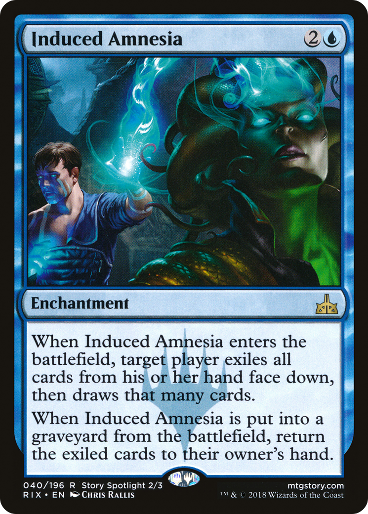 {R} Induced Amnesia [Rivals of Ixalan][RIX 040]