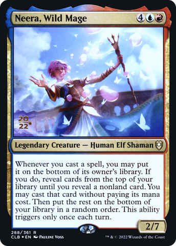 {R} Neera, Wild Mage [Commander Legends: Battle for Baldur's Gate Prerelease Promos][PR CLB 288]