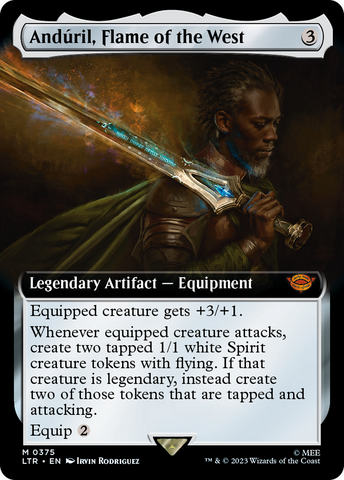 {R} Anduril, Flame of the West (Extended Art) [The Lord of the Rings: Tales of Middle-Earth][LTR 375]