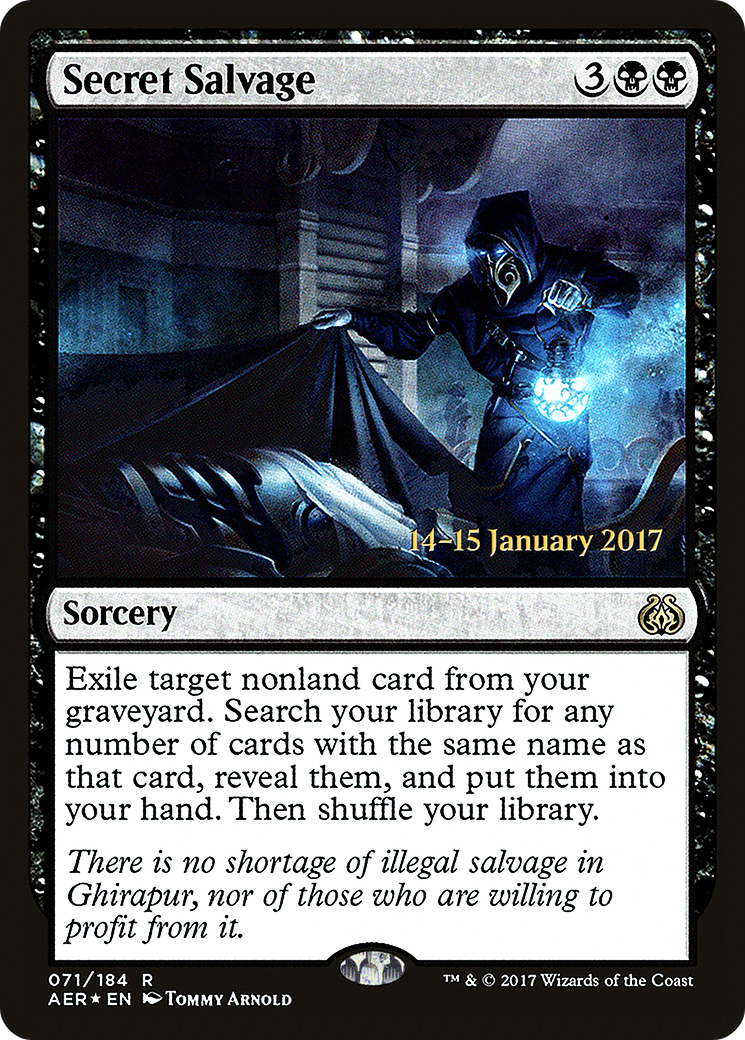{R} Secret Salvage [Aether Revolt Prerelease Promos][PR AER 071] - Misty Mountain Games