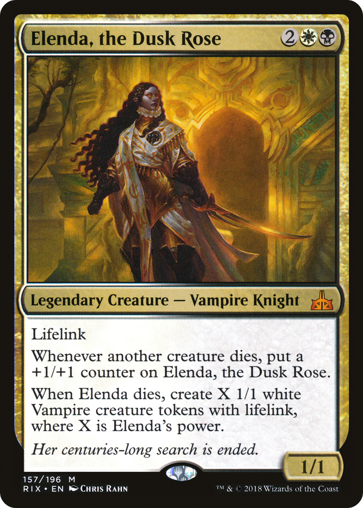 {R} Elenda, the Dusk Rose [Rivals of Ixalan][RIX 157]