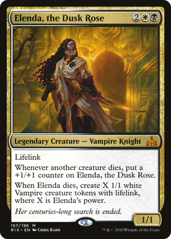 {R} Elenda, the Dusk Rose [Rivals of Ixalan][RIX 157]