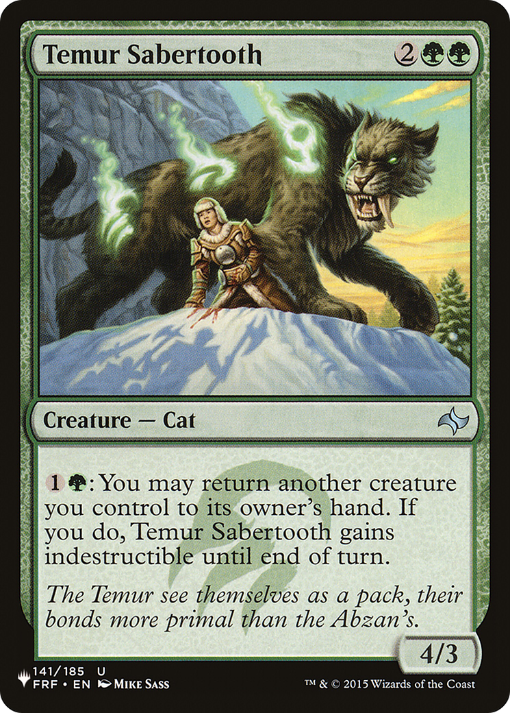 Temur Sabertooth [LIST 141/185]