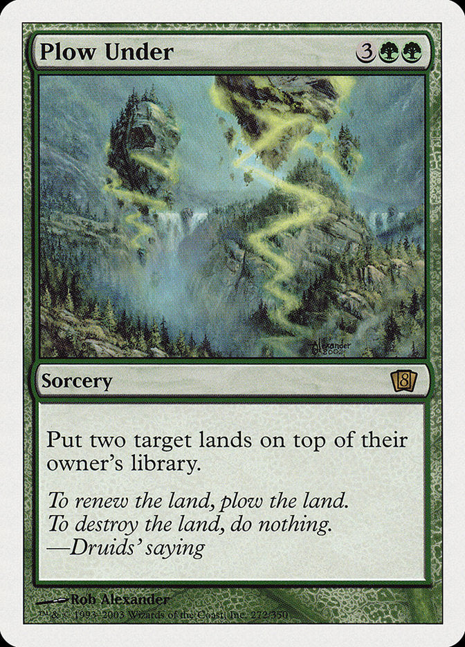 {O} Plow Under (8th Edition) [Oversize Cards][OVR 8ED 272]