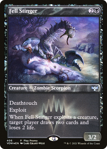 {C} Fell Stinger (Play Promo) [Innistrad: Crimson Vow][PA VOW 406]