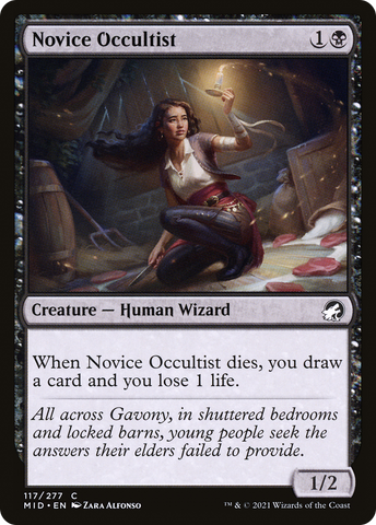 {C} Novice Occultist [Innistrad: Midnight Hunt][MID 117]