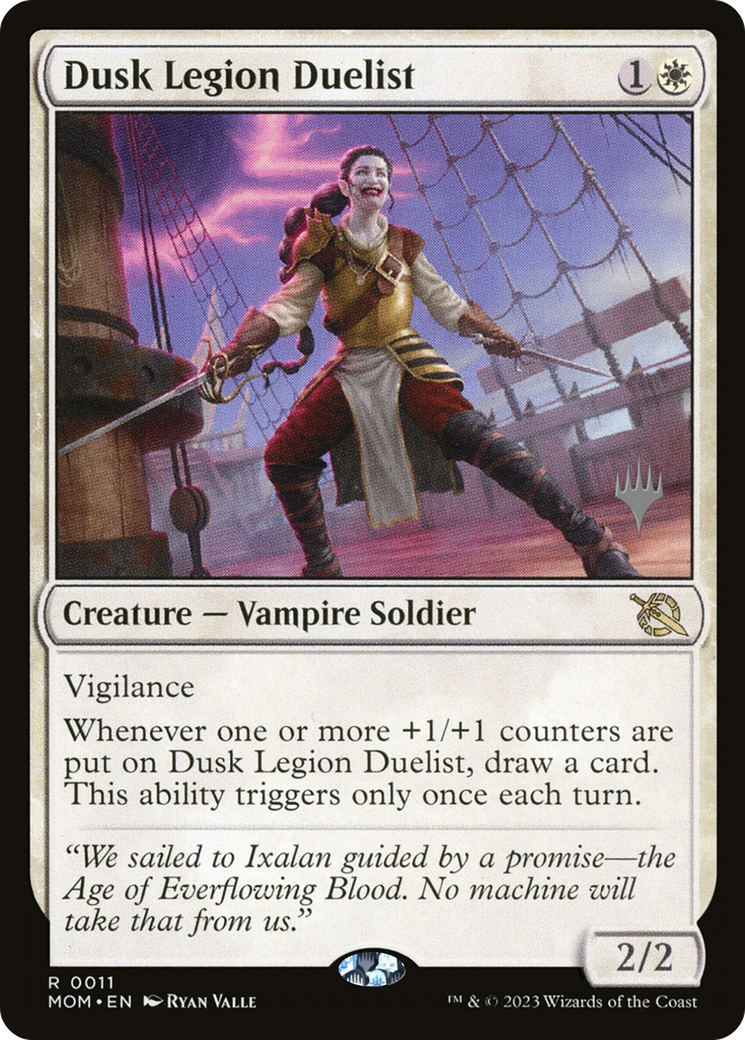 {R} Dusk Legion Duelist (Promo Pack) [March of the Machine Promos][PP MOM 011]