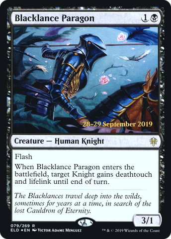 {R} Blacklance Paragon [Throne of Eldraine Prerelease Promos][PR ELD 079]