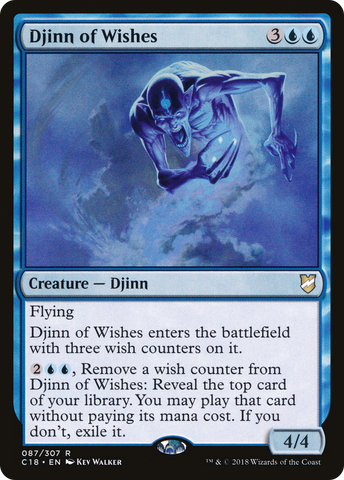 {R} Djinn of Wishes [Commander 2018][C18 087]
