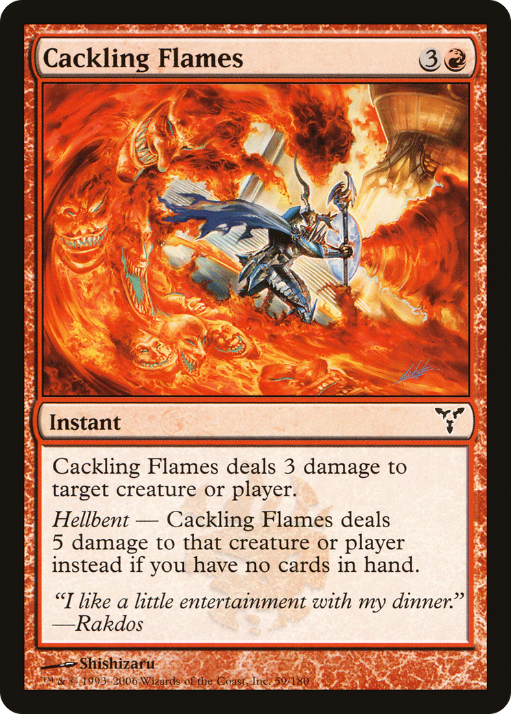 {C} Cackling Flames [Dissension][DIS 059]