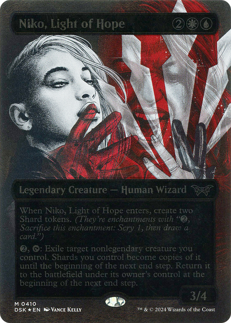 {@R} Niko, Light of Hope (Showcase) (Textured) [Duskmourn: House of Horror][DSK 410]