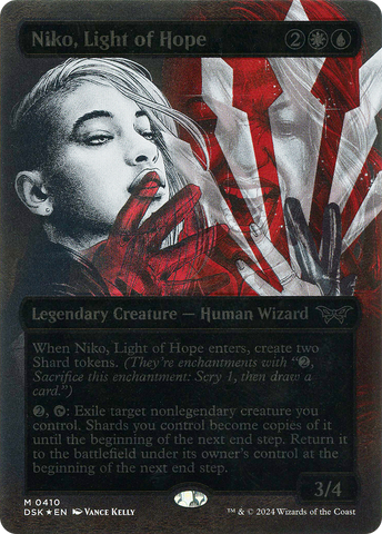 {@R} Niko, Light of Hope (Showcase) (Textured) [Duskmourn: House of Horror][DSK 410]