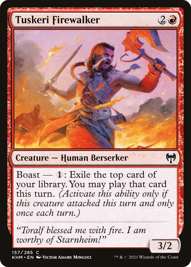 {C} Tuskeri Firewalker [Kaldheim][KHM 157]