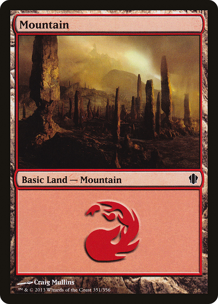 {B}[C13 351] Mountain (351) [Commander 2013]