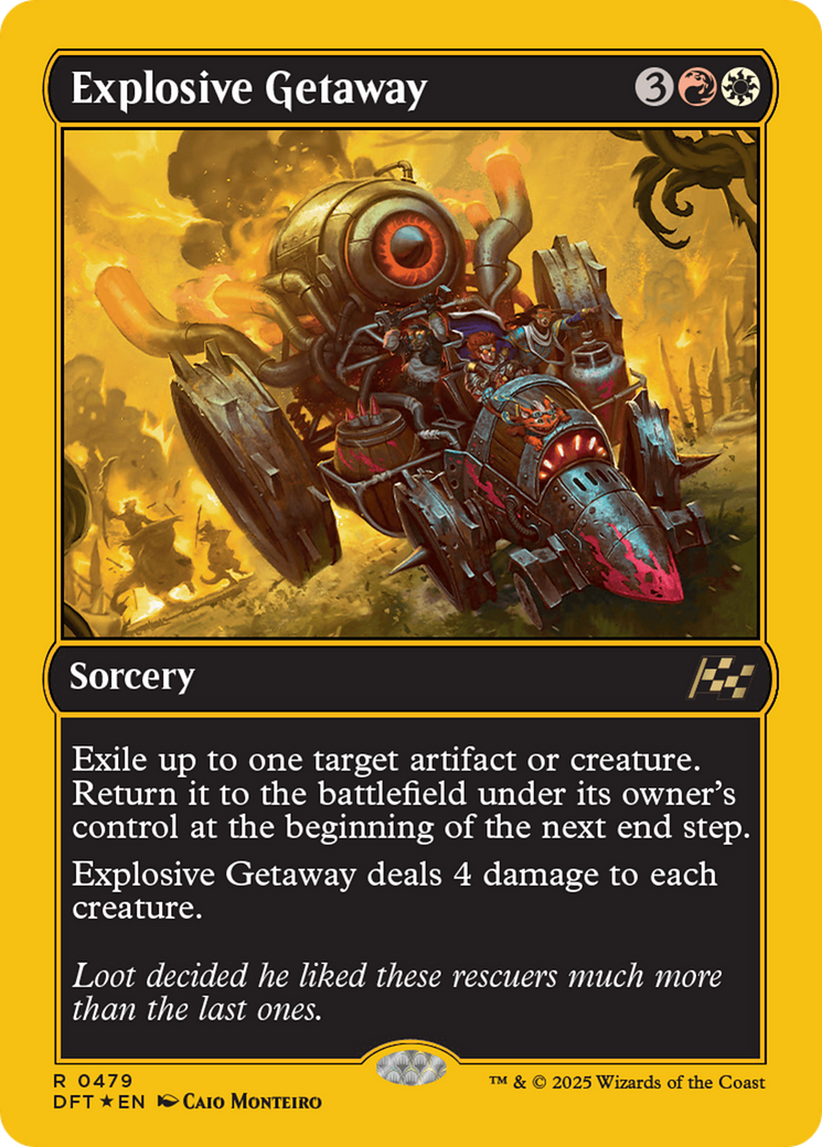 {@R} Explosive Getaway (First-Place Foil) [Aetherdrift][DFT 479]
