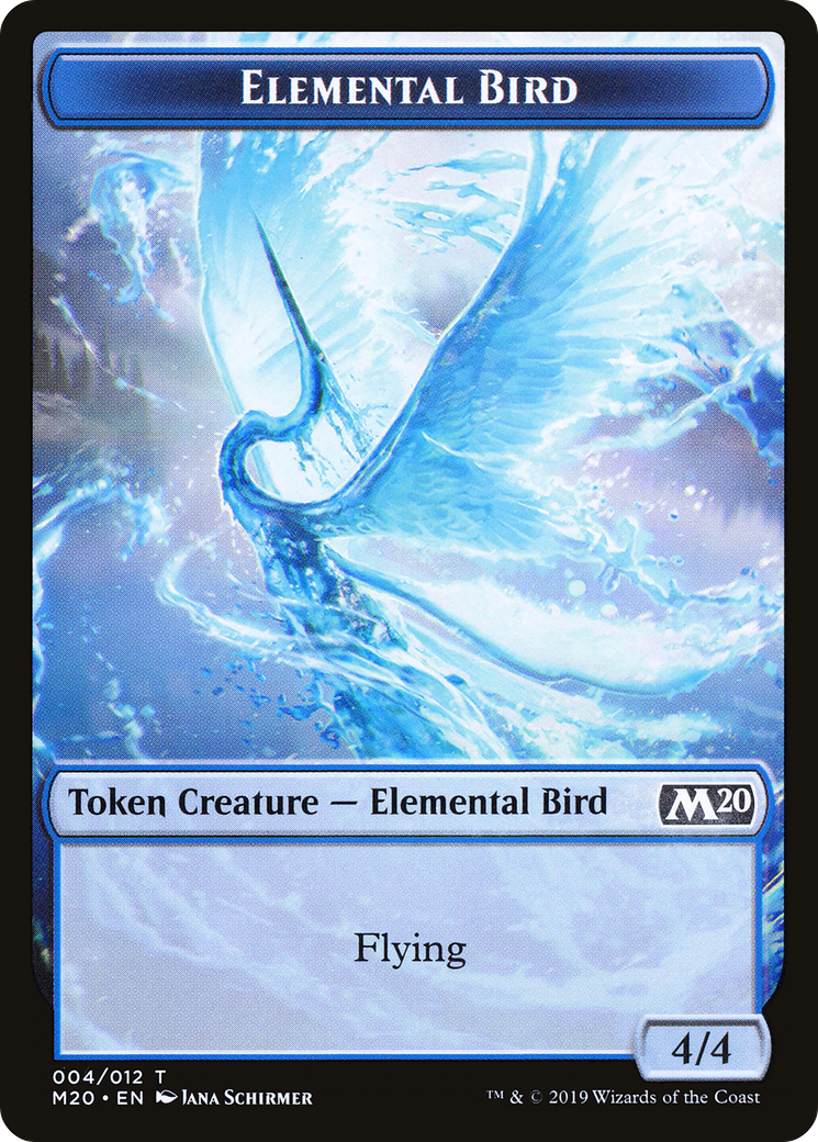 {T} Elemental Bird Token [Core Set 2020 Tokens][TM20 004]
