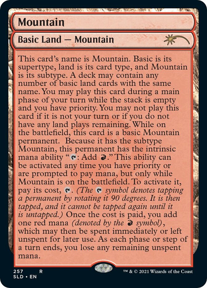 {B}[SLD 257] Mountain (257) [Secret Lair Drop Series]