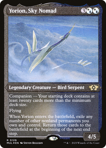 {R} Yorion, Sky Nomad (Foil Etched) [Multiverse Legends][MUL 129]