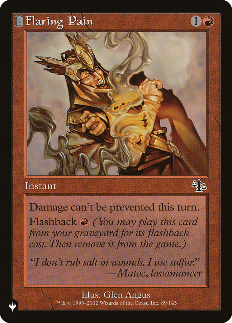 Flaring Pain [LIST 89/143] : (tombstone)