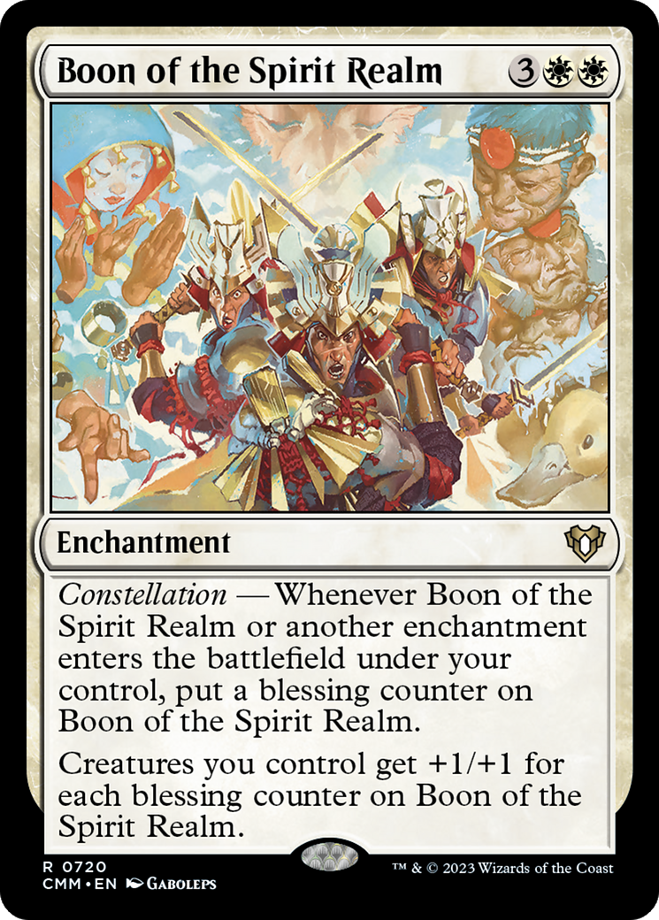 {R} Boon of the Spirit Realm [Commander Masters][CMM 720]