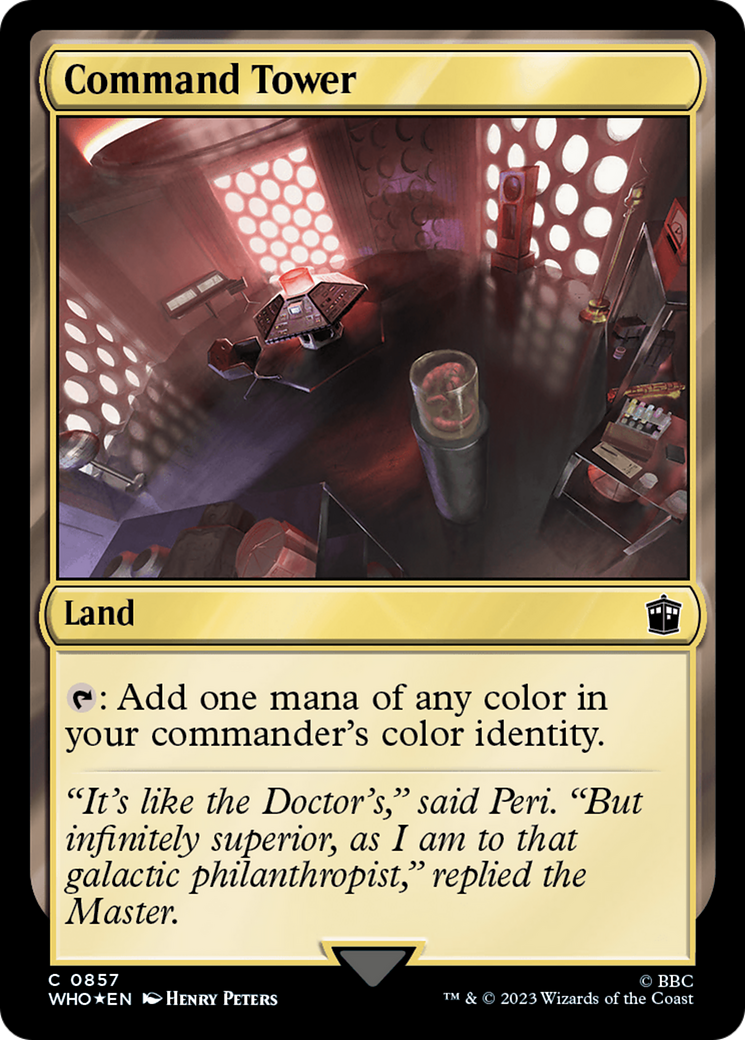 {C} Command Tower (0857) (Surge Foil) [Doctor Who][WHO 857]