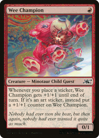 {C} Wee Champion (Galaxy Foil) [Unfinity][UNF 413]