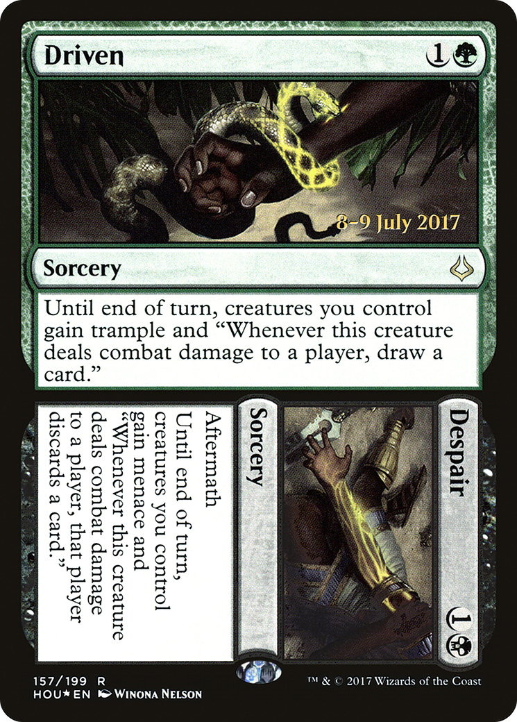 {R} Driven // Despair [Hour of Devastation Prerelease Promos][PR HOU 157] - Misty Mountain Games