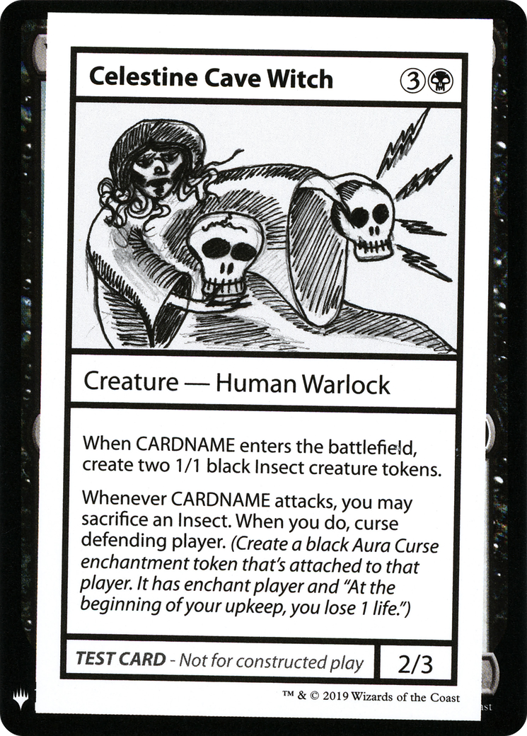 {R} Celestine Cave Witch [Mystery Booster Playtest Cards][CON CMB1 037]