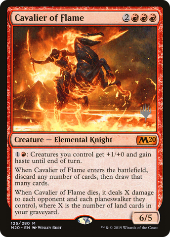 {R} Cavalier of Flame (Promo Pack) [Core Set 2020 Promos][PP M20 125]