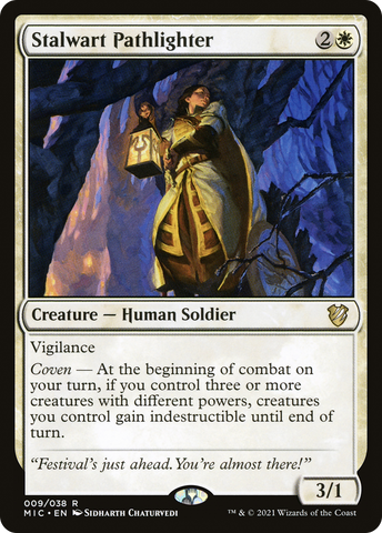 {R} Stalwart Pathlighter [Innistrad: Midnight Hunt Commander][MIC 009]
