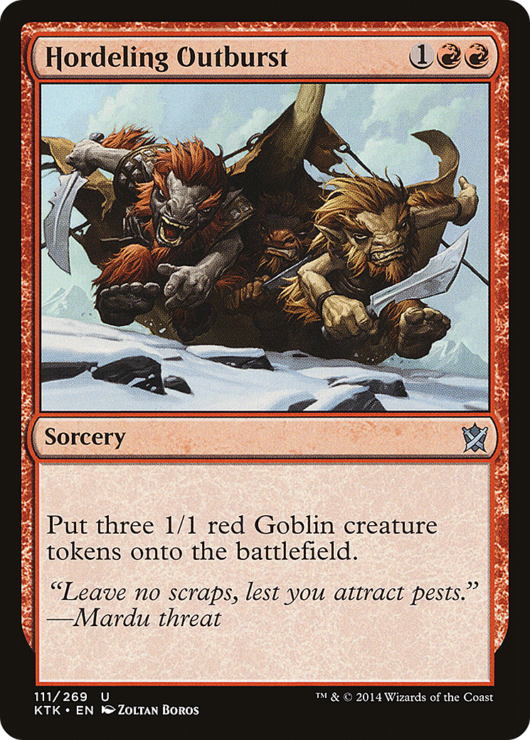 {C} Hordeling Outburst [Khans of Tarkir][KTK 111]