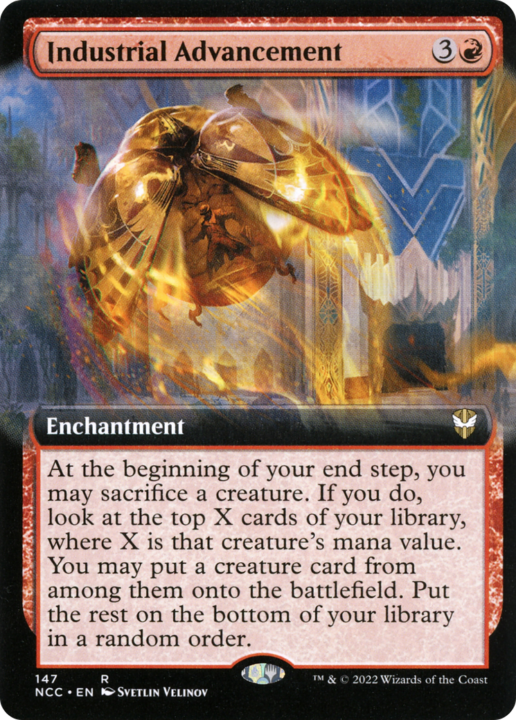 {R} Industrial Advancement (Extended Art) [Streets of New Capenna Commander][NCC 147]