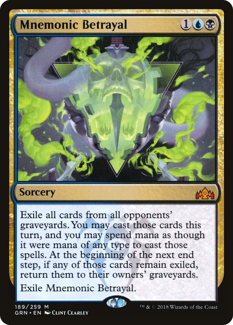 {R} Mnemonic Betrayal [Guilds of Ravnica][GRN 189] - Misty Mountain Games