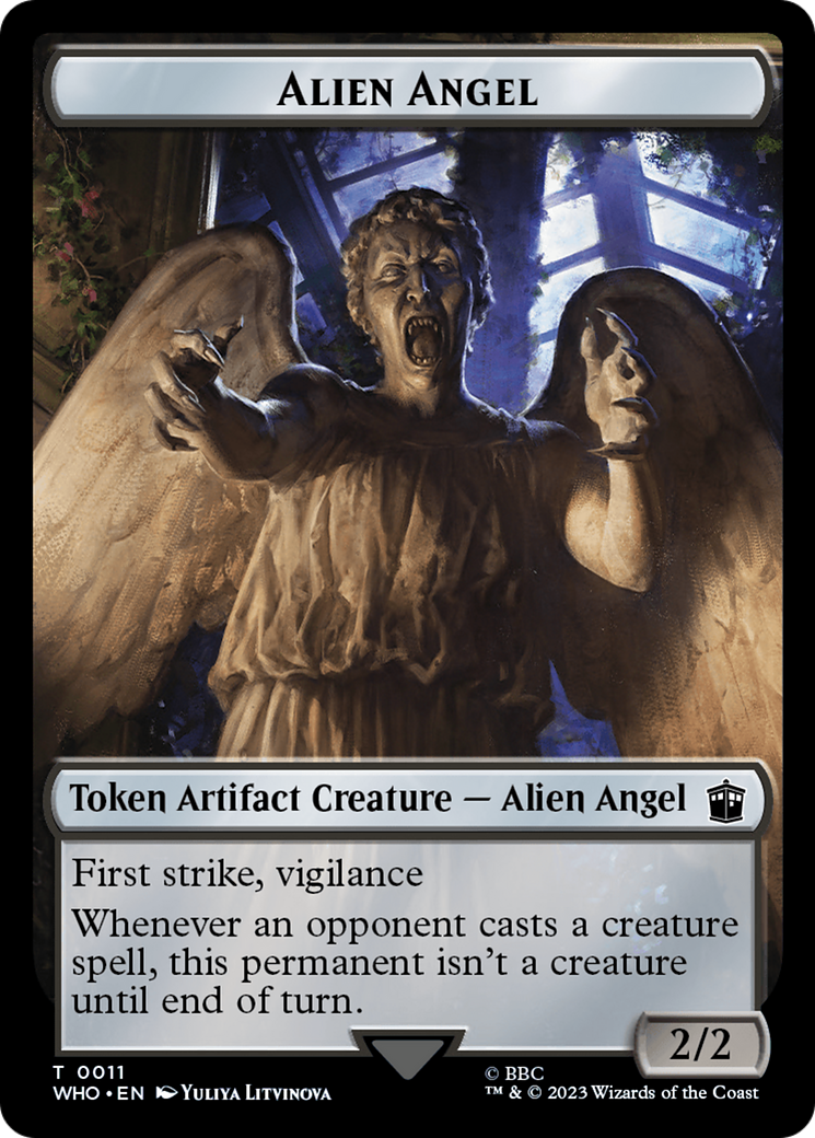 {T} Alien Angel // Food (0027) Double-Sided Token [Doctor Who Tokens][TWHO 11//27]