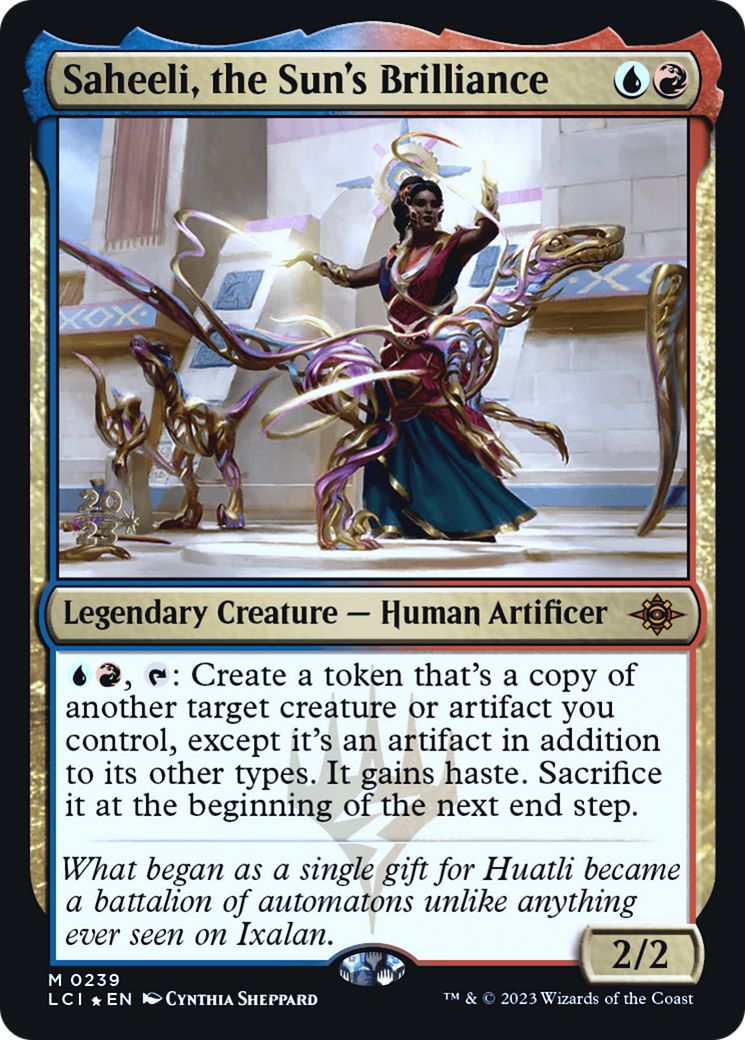 {@R} Saheeli, the Sun's Brilliance [The Lost Caverns of Ixalan Prerelease Cards][PR LCI 239]