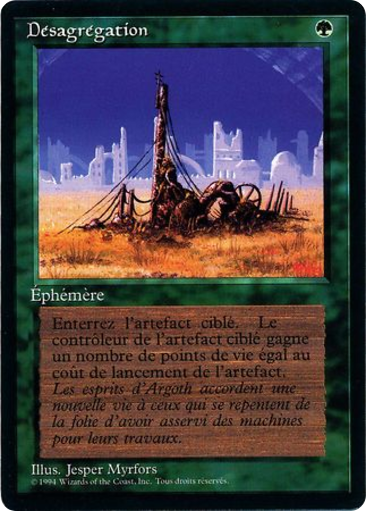 {F} Crumble [Foreign Black Border][FBB 3ED 191]